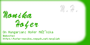 monika hofer business card